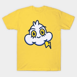 Happy Cute Cloud with mini thunder T-Shirt